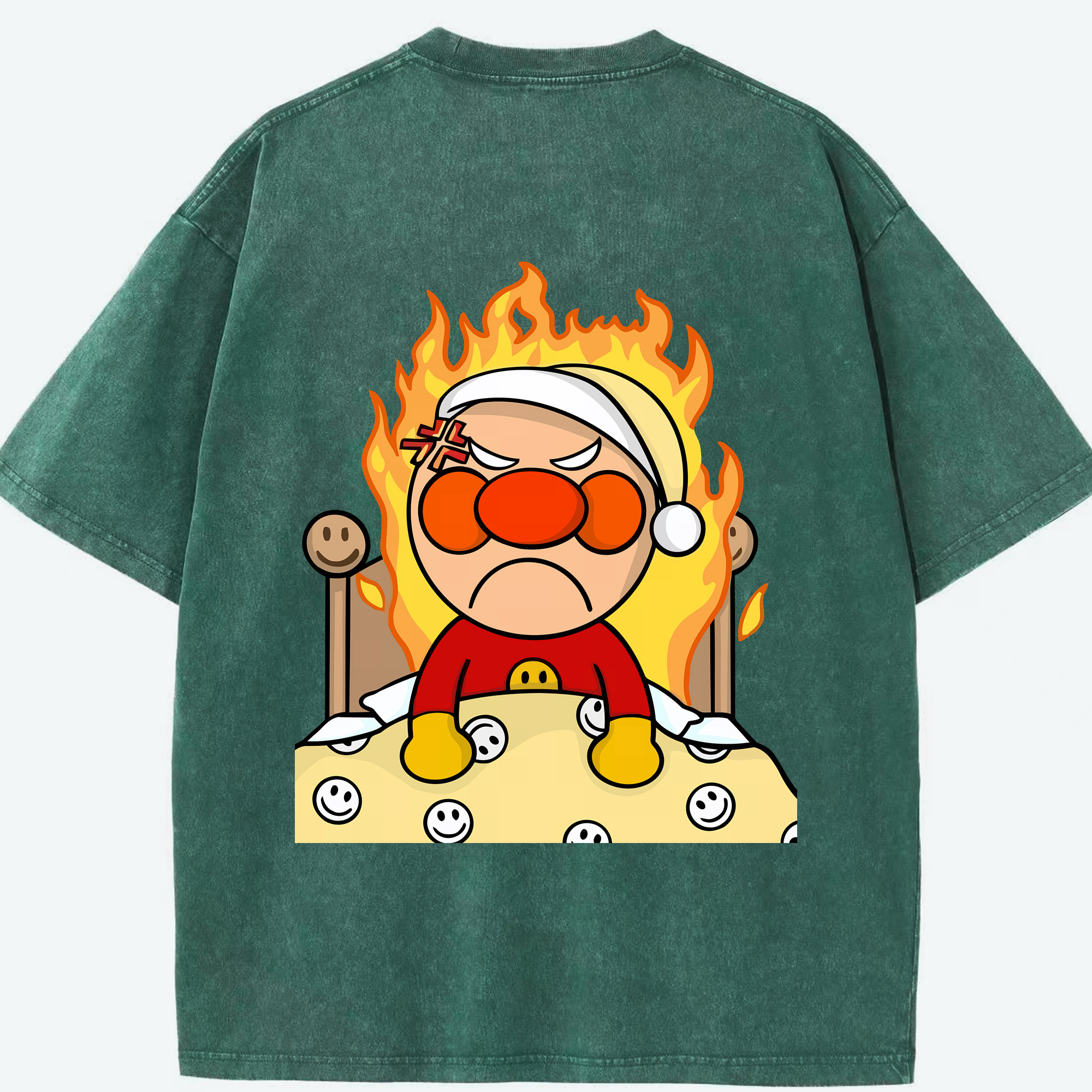 （画像用） アンパンマン Anpanman 綿100% ヴィンテージ風 半袖Tシャツ（背面プリント）